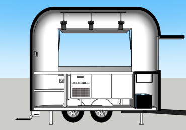 Airstream Trailer PSS3021, der kultige Food- und Verkaufsanhänger